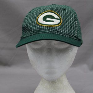 Green Bay Packers Hat - Checkerboard Pattern by Logo 7 - Adult Snapback